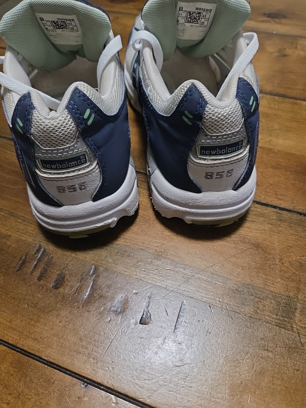 New Balance 856 Women's Size 11 White Blue Cross Training Dad Shoe Vintage Style - Picture 4 of 15
